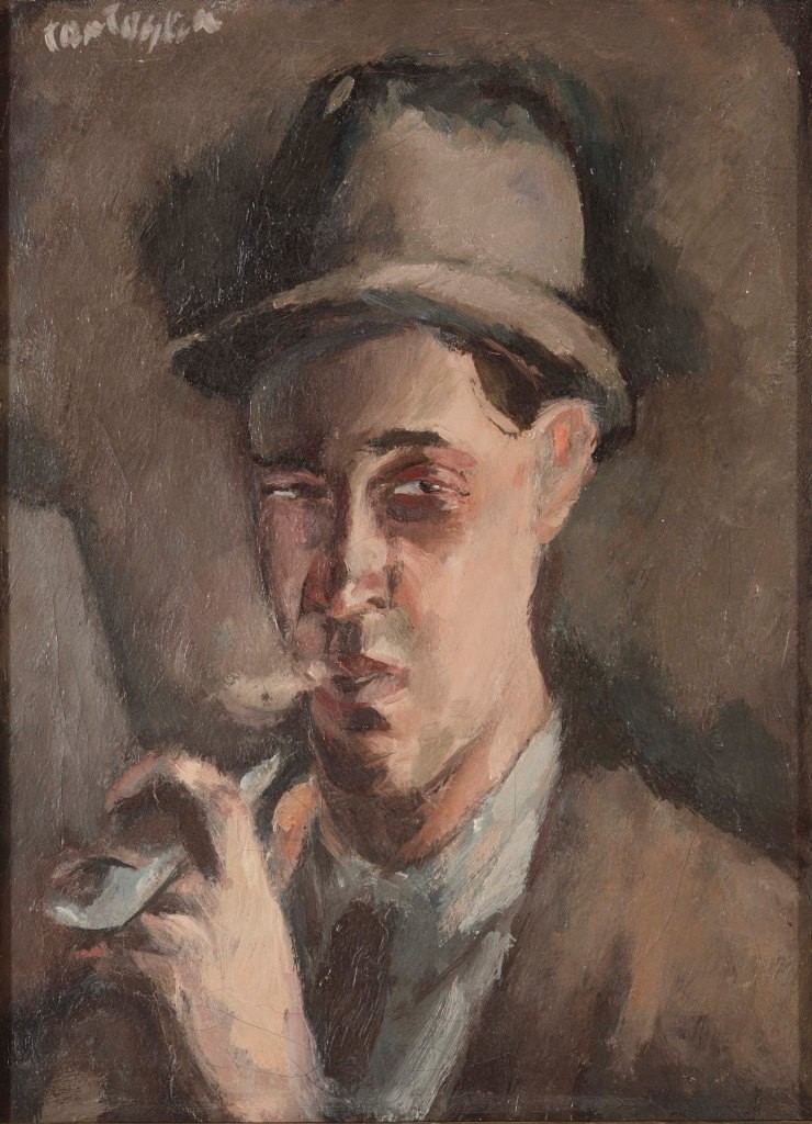 Marino Tartalja "Autoportret s lulom" 1920.