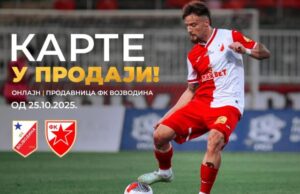 Od subote u prodaji karte za meč Vojvodina – Crvena zvezda