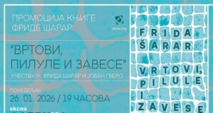 Promocija knjige “Vrtovi, pilule i zavese” Fride Šarar u Fabrici