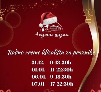 Radno vreme klizališta u Ledenoj šumi tokom praznika